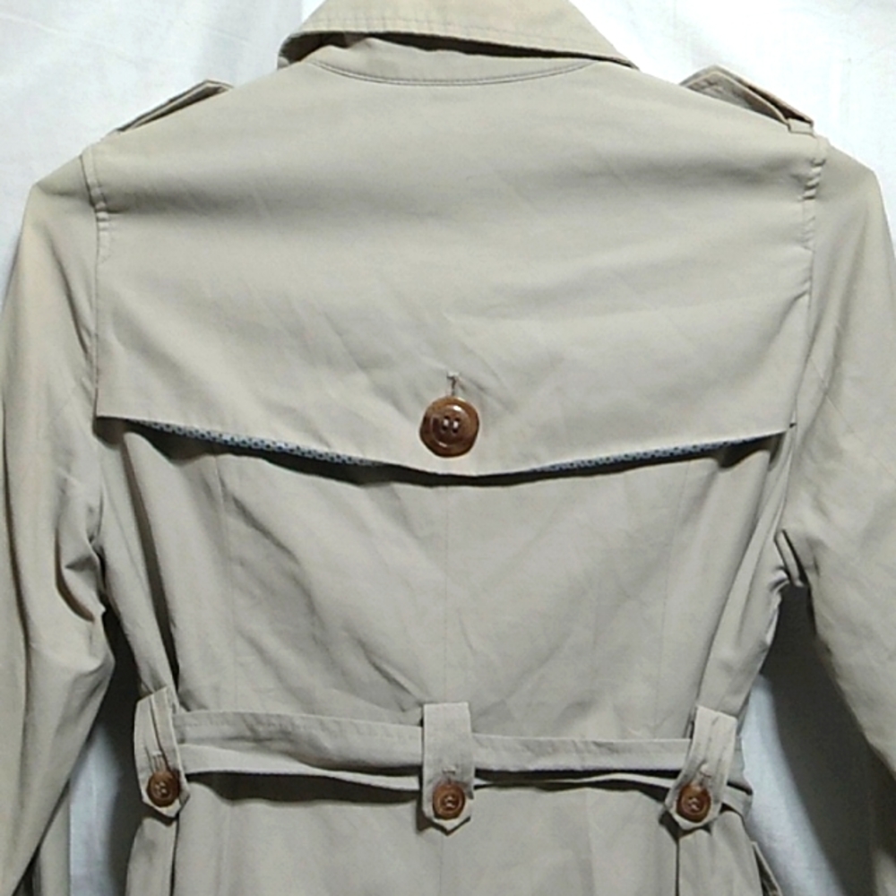 (D-6) SALE! IORI Lovely Long Coat Sz.M Extremely Light Mark On Shoulder - Picture 8 of 13